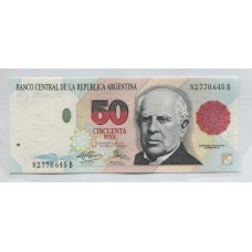 ARGENTINA COL. 749f BILLETE DE $ 50 CONVERTIBLES SIN CIRCULAR UNC